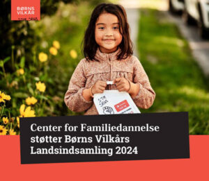 Center for familiedannelse støtter Børns vilkår 2024